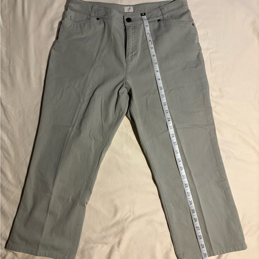 Vintage J. Jill grey stretch capri pants